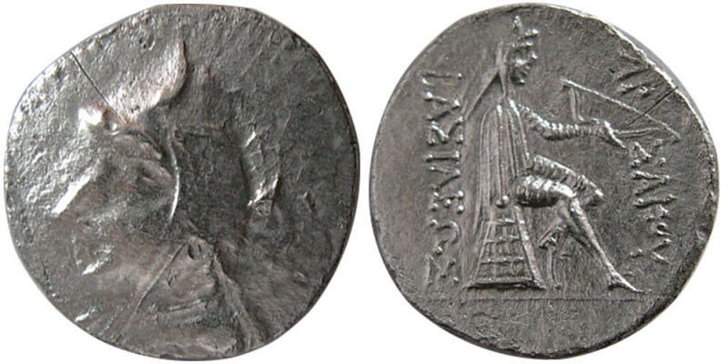 KINGS of PARTHIA. Phriapatios to Mithradates I, (Circa 185-132 BC). AR Drachm (3...