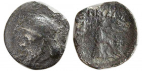 KINGS of PARTHIA. Mithradates I. 165-132 BC. AR obol. Rare.