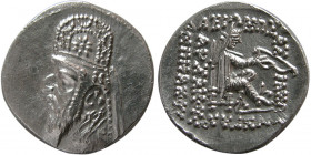 KINGS of PARTHIA. Mithradates II, (121-91 BC). AR Drachm. Rhagai mint.