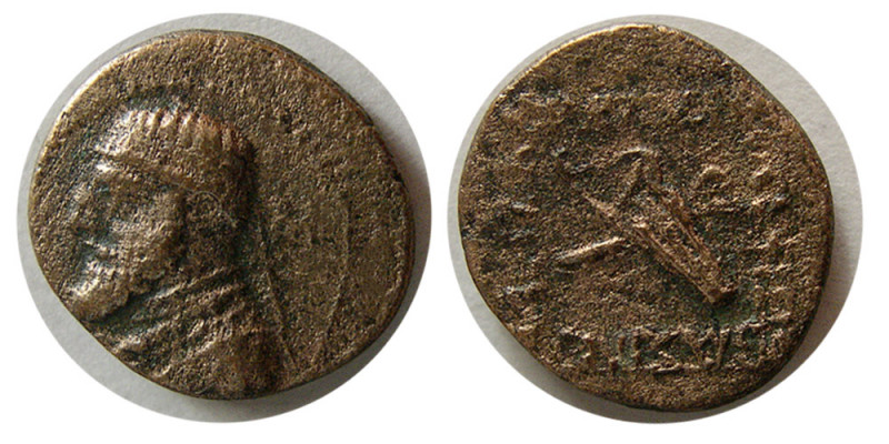 KINGS of PARTHIA. Mithradates II. (121-91 BC). Æ chalkos (1.90 gm; 14 mm). Rhaga...