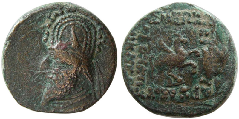 KINGS of PARTHIA. Sinatruces (93/2-70/69 BC). Æ tetrachalkos (3.53 gm; 16 mm). R...