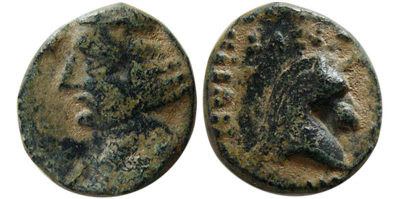 KINGS of PARTHIA. Orodes II. (54-37 BC). Æ dichalkos (0.69 gm; 10 mm). Ecbatana ...