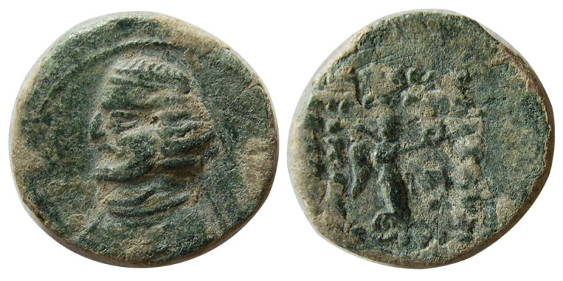 KINGS of PARTHIA. Orodes II. (54-37 BC). Æ tetrachalkos (2.67 gm; 15 mm). Mithra...