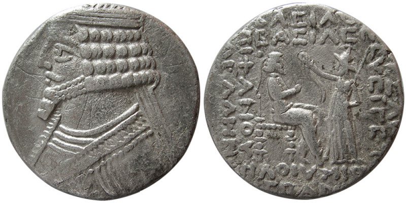 KINGS of PARTHIA. Phraates IV (37-2 BC). AR tetradrachm (14.55 gm; 26 mm). Year ...