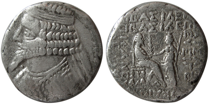 KINGS of PARTHIA. Tiridates (29-27 BC). AR tetradrachm (14.37 gm; 26 mm). This i...