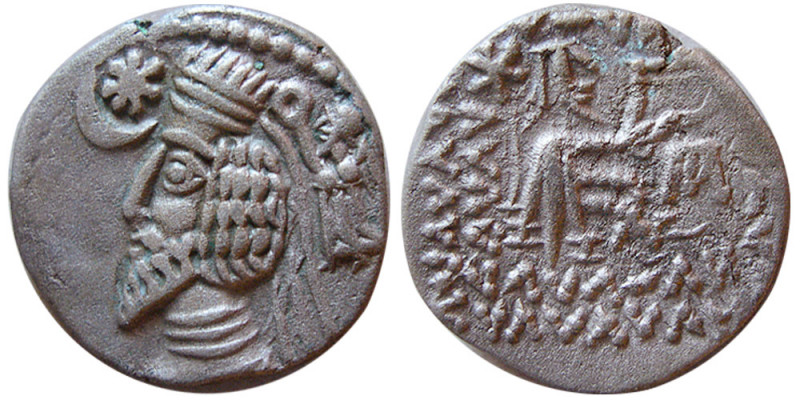 KINGS of PARTHIA. Phraatakes. 2 BC- AD 4/5. Silver drachm (3.45 gm; 19 mm). Mith...