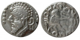 KINGS of PARTHIA. Vologases II (AD 76/7-79). AR diobol. Rare.