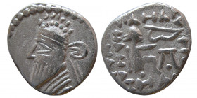 KINGS of PARTHIA. Pakoros I (Circa AD 78-120). AR diobol. Rare.