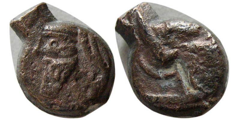 KINGS of PARTHIA. Vologases IV (AD 147-191). Æ dichalkos (1.33 gm; 11 mm). date ...