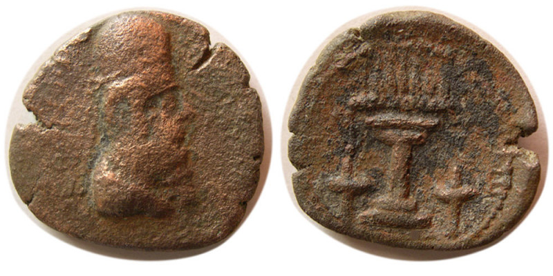 SASANIAN KINGS. Ardashir I. 211-224 AD. Æ (15.16 gm; 28 mm). with Parthian crown...