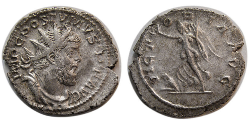 ROMAN EMPIRE. Postumus. AD. 259–268. Billon Antoninianus (2.92 gm; 23 mm). Treve...