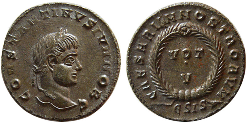 ROMAN EMPIRE. Constantine II, as Caesar. 317-337 AD. Æ Follis (3.00 gm; 18 mm). ...