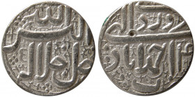 INDIA, Mughal. Akbar I. 1558-1605 AD. AR Rupee. Ahmadabad, Year 4x,