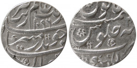 INDIA, Mughal. Aurangzeb, 1658-1707 AD. AR Rupee. Lakhnau mint, AH. 1096.