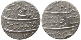 INDIA, Mughal. Aurangzeb, 1658-1707 AD. AR Rupee. Kanbayat mint, Year 44.