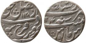 INDIA, Mughal. Farrukhsiyar. 1713-1719 AD. AR Rupee. Lahore, year 4.