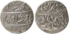 INDIA, Mughal. Muhammad Shah. 1719-1748. AR Rupee. Akbarabad , Year 1.