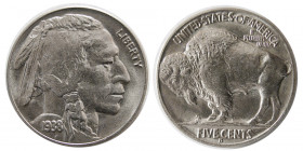 UNITED STATES. Buffalo Nickel. dated 1938D. Choice Gem BU.