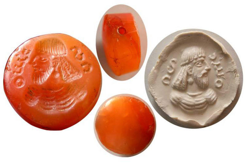 SASANIAN EMPIRE, Ca. 2nd-3rd. Century AD. Stamp Seal (10.40 gm; 22mm x 11mm). Le...