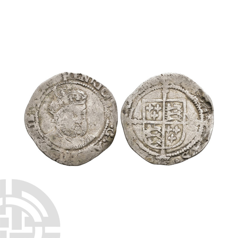 Henry VIII - Bristol - Facing Bust Groat 1544-1547 A.D. Third coinage. Obv: thre...