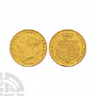 Victoria - 1846 - Gold Half Sovereign Dated 1846 A.D. Young head, type A1, London mint. Obv: profile bust with date below and VICTORIA DEI GRATIA lege...