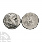 Macedonia - Alexander III (the Great) - Zeus AR Tetradrachm 197-196 B.C. or 187-186 B.C. Aspendos, Pamphylia mint, posthumous issue, dated year 16 or ...