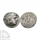 Macedonia - Alexander III (the Great) - Zeus AR Tetradrachm 189-188 B.C. Aspendos, Pamphylia mint, posthumous issue, dated year 24. Obv: head of Herak...