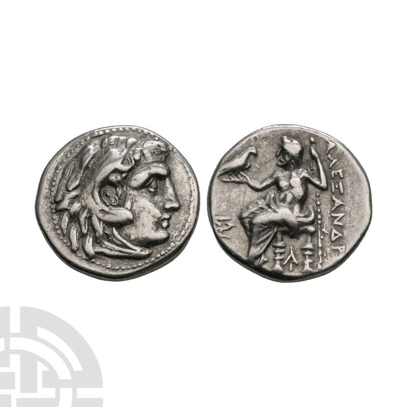 Macedonia - Alexander III (the Great) - Zeus AR Drachm 3rd century B.C. Obv: pro...