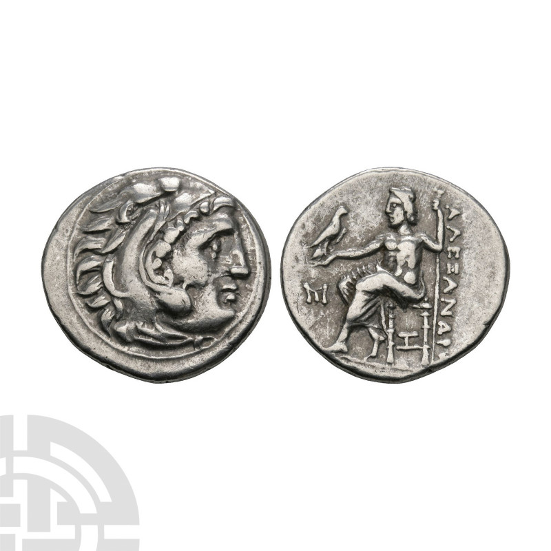 Macedonia - Alexander III (the Great) - Zeus AR Drachm 3rd century B.C. Obv: pro...