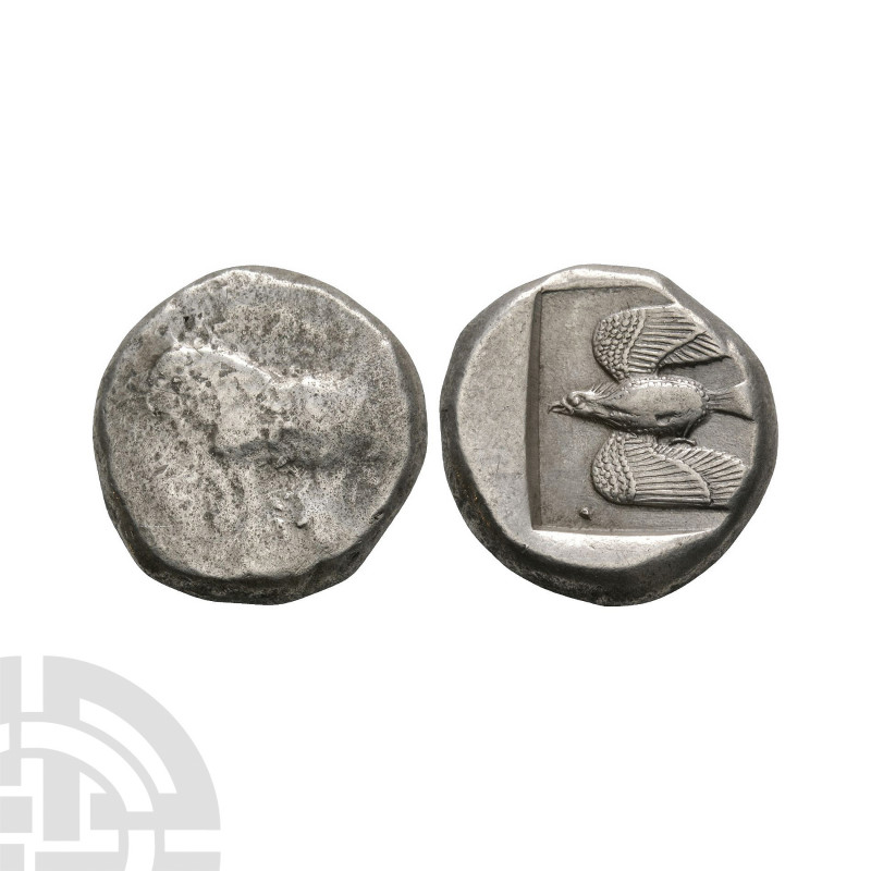 Paphos - Bull AR Stater or Siglos 450-420 B.C. Unclear king. Obv: bull standing ...