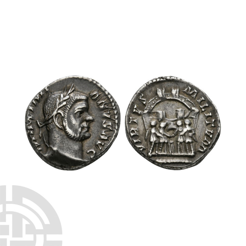 Maximian - Tetrarchs AR Argenteus 294-304 A.D. Uncertain mint. Obv: MAXIMIANVS A...