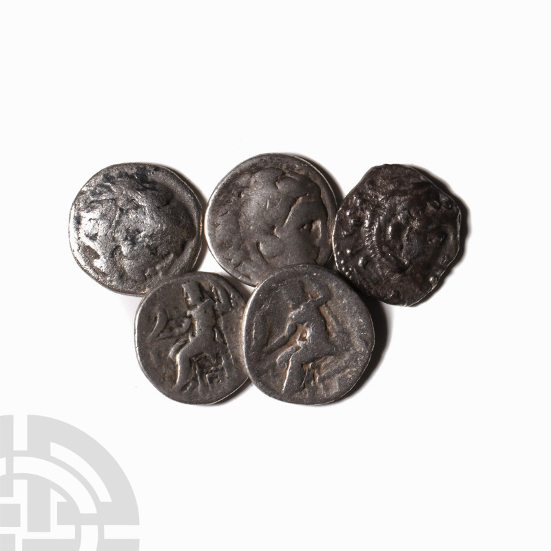 Alexander III (the Great) - AR Drachm Group [5] 4th century B.C. Group comprisin...