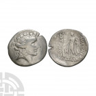 Eastern Europe Celts - Imitative Thasos AR Tetradrachm Early 1st century B.C. Imitating Thasos type, good style. Obv: head of Dionysos right, wreathed...