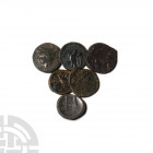 AE Unit Group [6] 4th-3rd century B.C. Group comprising: mixed issues and types. 32.99 grams total. . German art market, 1990s. Mr A.H., a North Ameri...