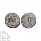 Septimius Severus - Emperor Sacrificing AR Denarius 201 A.D. Rome mint. Obv: SEVERVS AVG PART MAX legend with laureate bust right. Rev: RESTITVTOR URB...