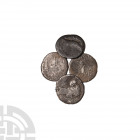 Mark Antony - Galley Denarii [4] 1st century B.C. Group comprising: Mark Antony, legionary type (uncertain legion numbers); with another type. 12.09 g...