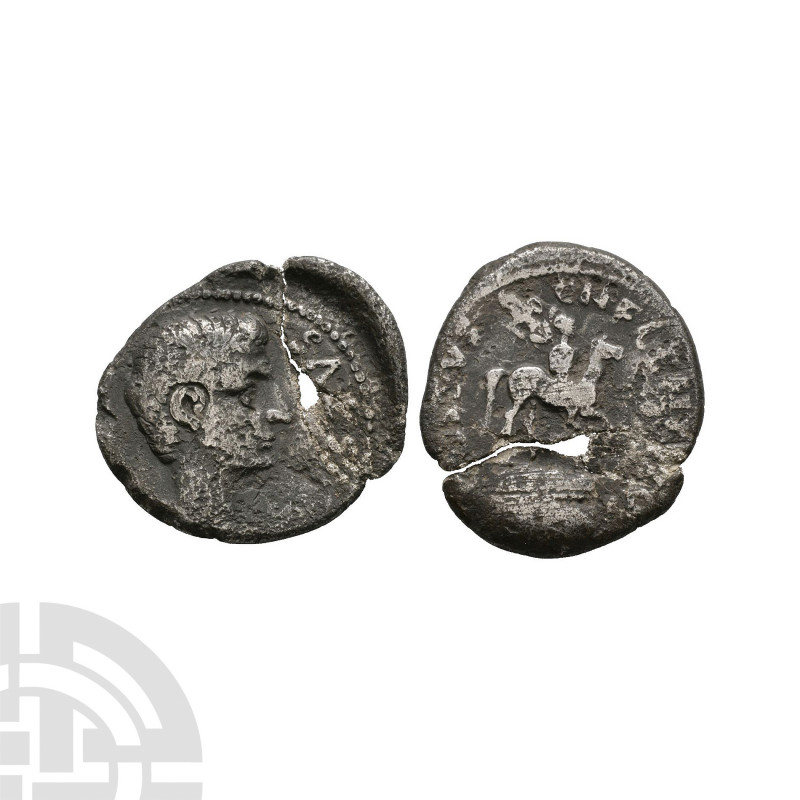 Augustus - Cossus Cn f Lentulus AR Denarius 13 B.C. Rome mint. Obv: AVGVSTVS bef...