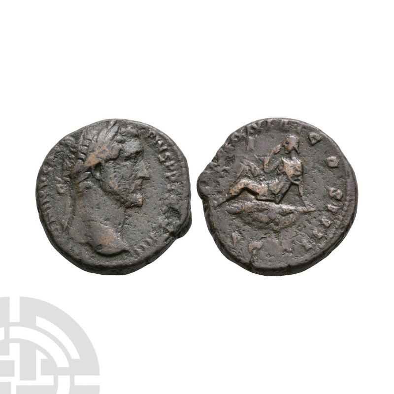 Antoninus Pius - Britannia AE As 154-155 A.D. Rome (and British?) mint. Obv: ANT...