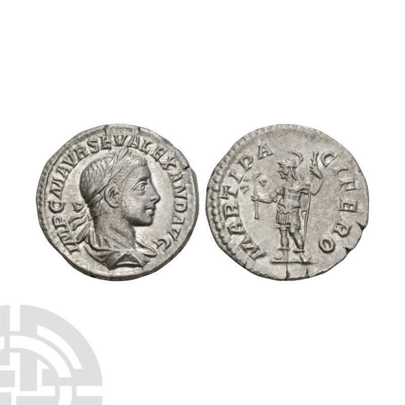 Severus Alexander - Mars AR Denarius 222 A.D. Rome mint. Obv: IMP C M AVR SEV AL...