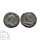 Maximinus I - Egypt - Asklepios AE Tetradrachm 236-237 A.D. Alexandria mint, year 3. Obv: ???? ????????? ??? ??? legend with laureate and draped bust ...