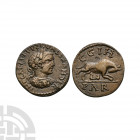 Severus Alexander - Mysia - Wolf and Twins Bronze 227-235 A.D. Parium mint. Obv: IMP CAESR SEP SEV ALEXANDER legend with S retrograde and laureate, cu...