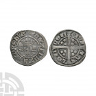 Edward I - London - Penny 1301-1310 A.D. Class 10ab. Obv: facing bust with +EDWARD R ANGL DNS HYB legend. Rev: long cross and pellets dividing CIVI TA...