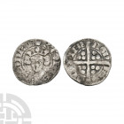 Robert of Bethune - Continental Sterling 1305-1322 A.D. Obv: facing crowned bust with +R COMES FLANDRIE legend. Rev: long cross and pellets dividing M...