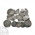 Henry II to Henry VI - Pennies and Fractions [19] 1180-1430 A.D. Group comprising: Henry II to Henry III, short cross, cut halfpennies (6), cut farthi...