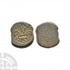 Florence - Gold Florin - Uniface AE Coin Weight 1350-1550 A.D. Early circular type. Obv: fleur. Rev: plain. LS&A, p.40. 3.20 grams. . Found Suffolk, U...