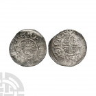 John - Bury St Edmunds/Ravf - Short Cross Penny 1209-1217 A.D. Class 6a2. Obv: facing bust with HENRICVS REX legend. Rev: short voided cross and quatr...
