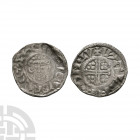 John - London / Walter - Short Cross Penny 1204-1209 A.D. Class 5c. Obv: facing bust with HENRICVS REX legend. Rev: short voided cross and quatrefoils...