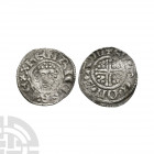 John - Bury St Edmunds / Fulke - Short Cross Penny 1204-1209 A.D. Class 5b2. Obv: facing bust with HENRICVS REX legend. Rev: short voided cross and qu...