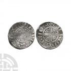 John - Norwich / Gifrei - Short Cross Penny 1204-1209 A.D. Class 5b2. Obv: facing bust with HENRICVS REX legend. Rev: short voided cross and quatrefoi...