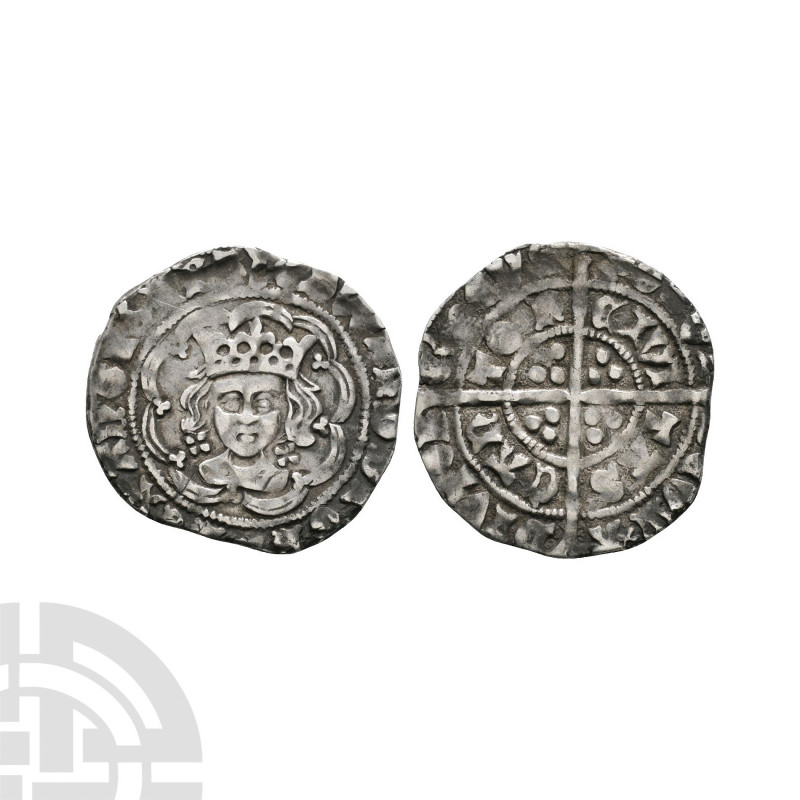 Edward IV - Canterbury - Halfgroat 1464-1470 A.D./. First reign, light coinage. ...